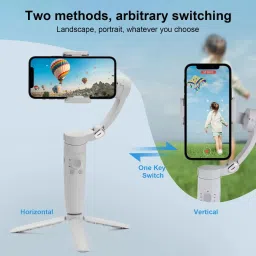 VELOHITA M1 Handheld Stabilizer with Tripod 3 Axis Gimbal for Mobile 3 Axis Gimbal for Mobile image 2