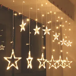 pragaart 136 LEDs 2.01 m Yellow Steady Star Rice Lights-picture-27