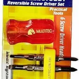 multitech Multitec STB-330 6 in 1 MULTI BIT STUBBY REVERSIBLE SCREWDRIVER SET Precision Screwdriver Set image 2