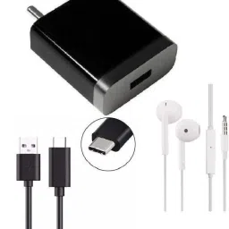Wall Charger Accessory Combo for Redmi note 7 pro, redmi note 8, redmi note 8, redmi 7, mi A2, redmi 7s, PocoX3, Poco M2 Pro, Poco M2, Poco X2, Poco C3 with TYPE-C CABLE and adapter-1