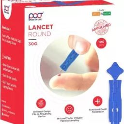 POCT Glucometer Lancets Round Lancets 200 Glucometer Strips-14