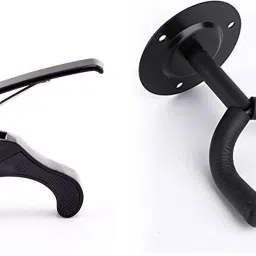 Wall Hanger With Guitar Capo (Black) Clutch Guitar Capo-picture-16