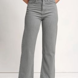 Women Loose Fit High Rise Silver Jeans-image-37