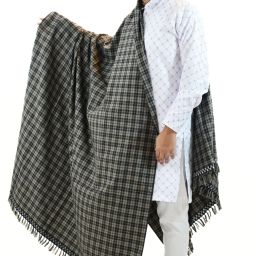 Sprha Wool Solid Men Shawl-image-88