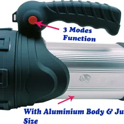 3 Km Long Range Torch With 300 W LED ,Jumbo Size & 8000 Mah Battery Capacity Torch-1