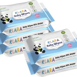 99% Pure Water Baby Wipes with Aloe Vera | Rash-Free & Paraben-Free | Pack of 5-image-54