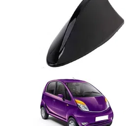 spreadx Shark Fin Roof Antenna Aerial ABS AM/FM Radio Signal for Tata Nano - Black Whip Vehicle Antenna-picture-29