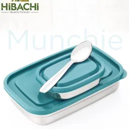 Universal Mil Steel Tiffin, True ton, Stylish, Durable, Compact, Slim, for Kids 2 Containers Lunch Box-24