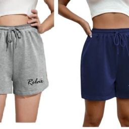 Pack of 2 Printed Women Multicolor Regular Shorts-image-25