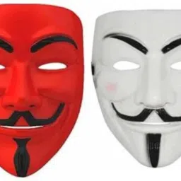 v for vendetta solid stylish party mask pack of 2 Party Mask-image-51