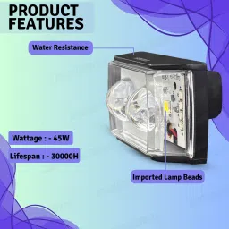 generox LED Fog Light for Universal For Bike image 3