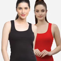 Women Black, Red Camisole-image-21