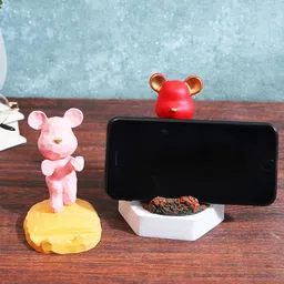 TIED RIBBONS Pack of 2 Bear Mobile Phone Stand Holder Showpieces-picture-9