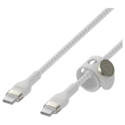 belkin D100 Type C to Type C 6.6 Feet (2M) Cable (White) image 2