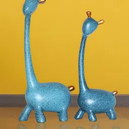 BECKON VENTURE Blue & Gold Toned 2 Pieces Animals Figurine Showpiece-picture-47