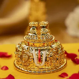 Ekhasa Gold-Toned & Red Religious Idol Showpiece-28