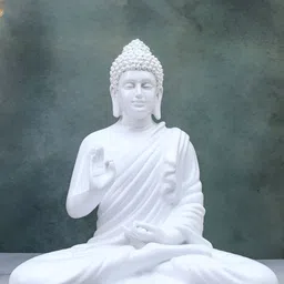 The Advitya White Buddha Idol Showpiece-picture-32
