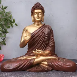 The Advitya Brown Buddha Idol Showpiece-image-72