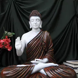 The Advitya Brown Buddha Idol Showpiece-picture-28
