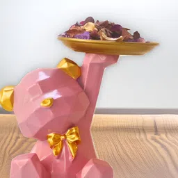 BECKON VENTURE Pink & Gold toned Figurine Medium Showpiece-picture-20