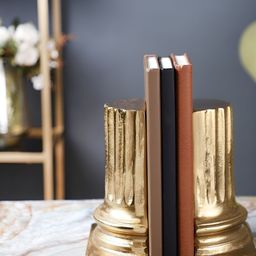 Decor de Maison Gold Toned Pillar Bookend Showpiece-image-13