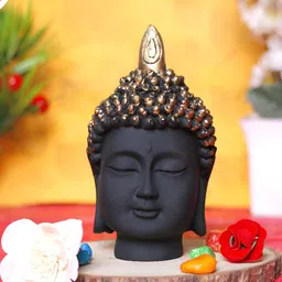 GW CREATIONS Black and GoldToned Buddha Idol Showpiece-image-56