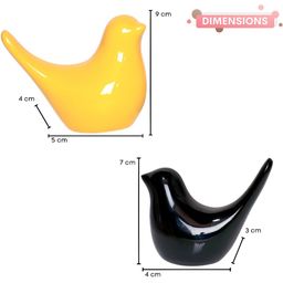 GW CREATIONS Yellow & Black 2 Pieces Fengshui Figurine Showpiece-image-97