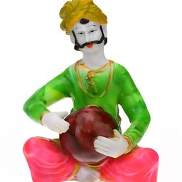 GW CREATIONS Green and Red Figurine Decorative Showpiece-image-91