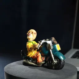 TIED RIBBONS Yellow & Orange Human Skull Ashtray Figurine Showpiece-image-27