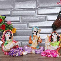 GW CREATIONS Orange & Green Figurine Showpiece-image-48