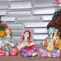 GW CREATIONS Purple & Pink Figurine Decorative Showpiece-image-80