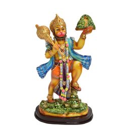 Gifts N Greetings Brown & Pink Printed Hanuman Idol Showpiece-image-52