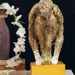 TIED RIBBONS Beige Thinking Man Idol Statue Decorative Showpiece-34