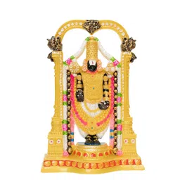 Gifts N Greetings Golden & Pink Textured Tirupati Balaji Small Idol Showpiece-image-54