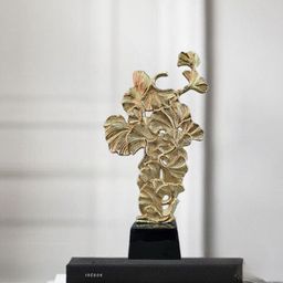 Folkstorys Gold-Toned & Black Valley of Flower Designed Showpiece-image-5