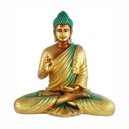 GW CREATIONS Gold-Toned Buddha Figurine Showpiece-picture-7