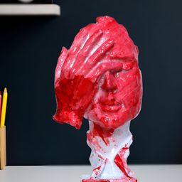 GW CREATIONS Red Polyresin Figurine Showpiece-image-69