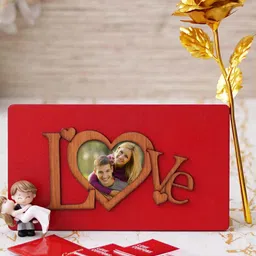 eCraftIndia Red & White 3 Pieces Valentine Gift Set-image-27