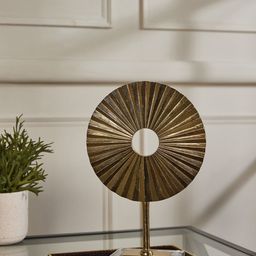 Pure Home and Living Gold-Toned Lotus Leaf Stand Showpiece-image-14