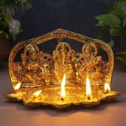 Fashion Bizz Gold-Plated Religious Diya-14