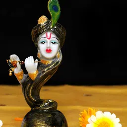 GW CREATIONS White & Green Marble Religious Figurine Showpiece-image-36