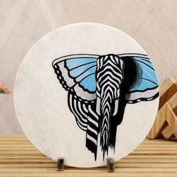 POSH-N-PLUSH White Marble Showpiece-image-79