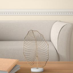 Living scapes by Pantaloons Gold-Toned Leaf Shape Showpiece-image-30