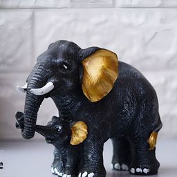eCraftIndia Black 2 Pieces Small Figurine Showpiece-10
