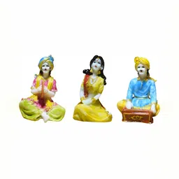 GW CREATIONS Yellow & Blue Figurine Decorative Showpiece-image-82