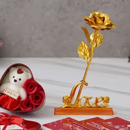 eCraftIndia Red & White 3 Pcs Valentine Gift Set-image-54