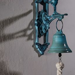 Fabindia Green Casted Metal Bell-47