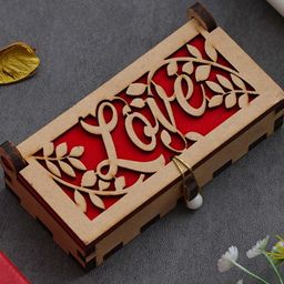 eCraftIndia Red & Brown 3 Pieces Valentine Gift Set-7
