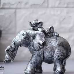 eCraftIndia Silver-Toned Birds and Animals Figurine Showpiece-image-98