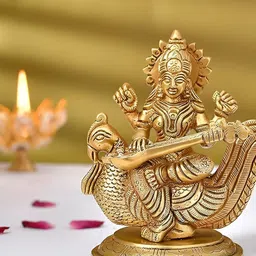 Aura Gold-Toned Religious Idol Showpiece-image-24